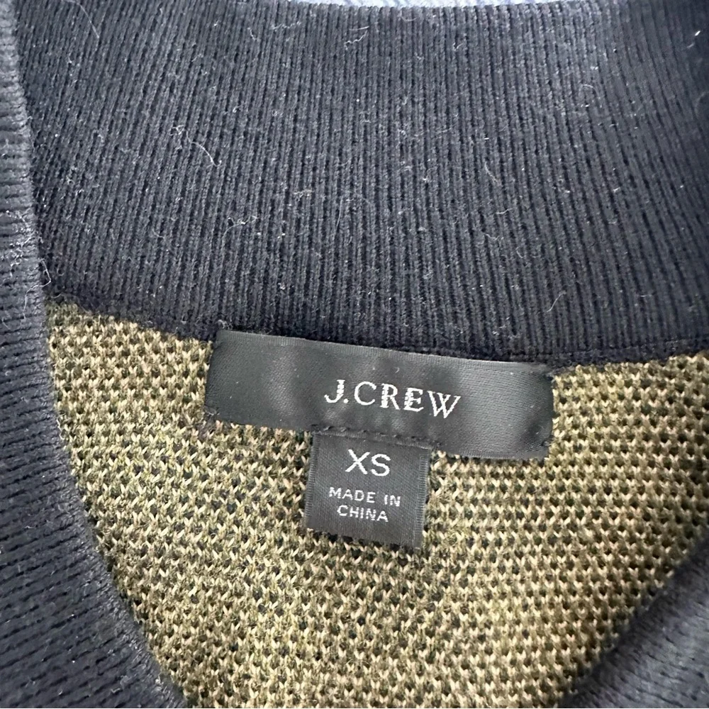 J. Crew Camouflage Bomber Knit Merino Wool Blend Jacket